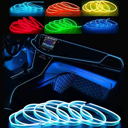 Led voiture interieur bleu